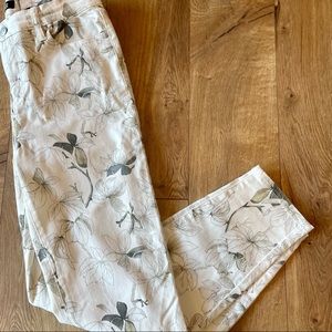 Like New Floral Jeans